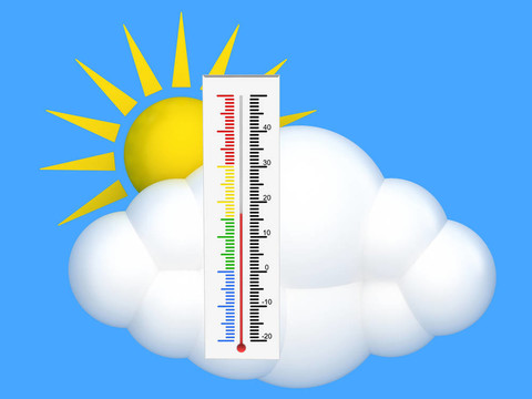 云和太陽溫度計