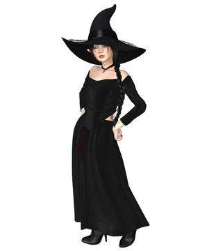 Young Witch戴黑帽