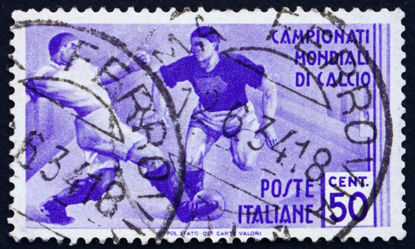 郵票意大利1934足球運(yùn)動(dòng)員