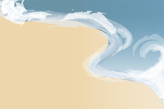 海灘的插圖背景