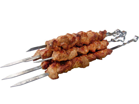 烤羊肉串在skewers2