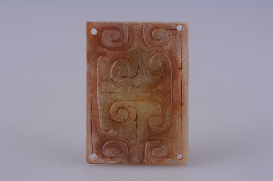 戰(zhàn)國(guó)玉器 龍頭玉腰帶