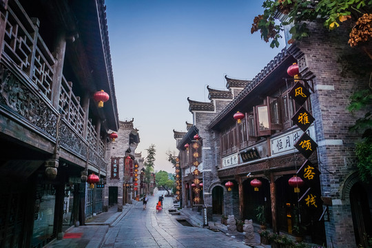 臺兒莊古城古建筑街景