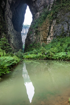 武隆天坑大刀倒影景點(diǎn)