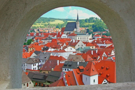 古鎮(zhèn)Cesky Krumlov（捷克共和國）。