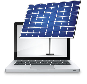 向量的筆記本電腦。