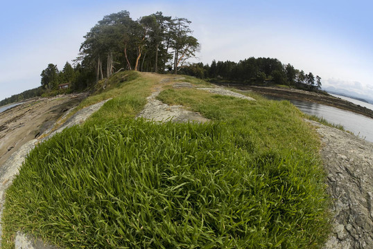 在gabriola島的石岸