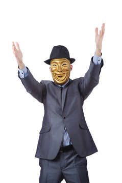 商人用面具掩飾自己的身份
