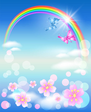 天空中的彩虹