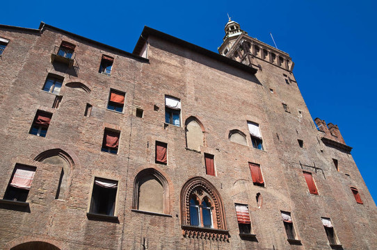 Accursio宮殿。博洛尼亞。Emilia Romagna。意大利.