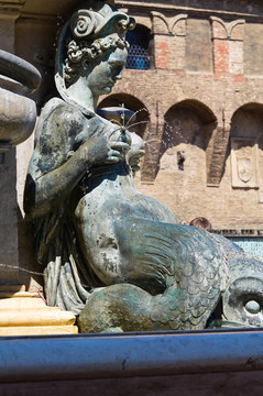 海王星噴泉。博洛尼亞。Emilia Romagna。意大利.