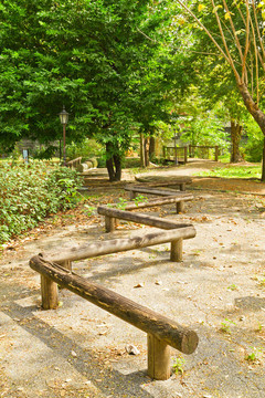 公園的木材運(yùn)動(dòng)