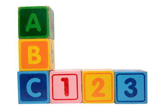 ABC 123木刻字母與剪輯路徑