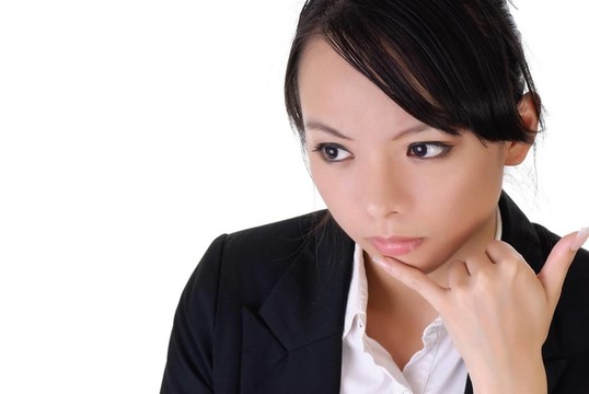 單獨表達的商業(yè)女性