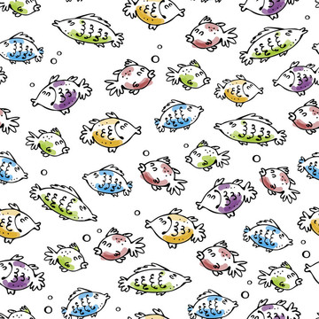 無縫的魚紋