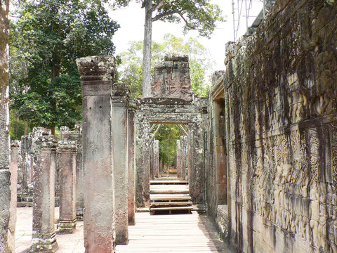 柬埔寨巴戎寺寺。