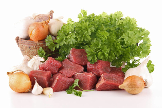 隔離生鮮牛肉絲