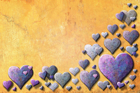 黃色與紫色的他valentinecard