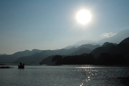 在hoduras約華湖