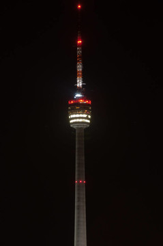 斯圖加特電視塔夜間