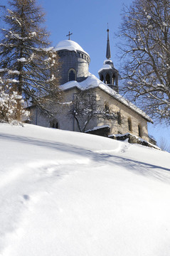冬天教堂