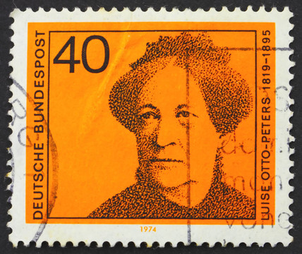 郵票德國1974 Luise Otto Peters；作家和雜志