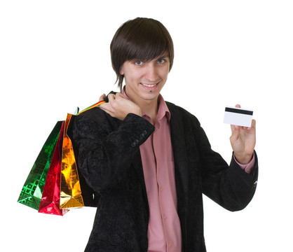 男人花和信用卡