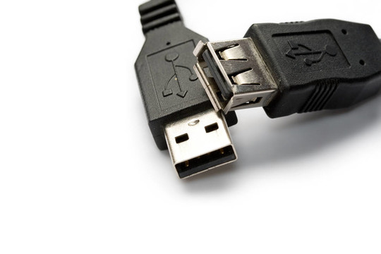 USB電纜孤立在白色背景