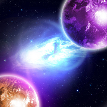 太空中的行星