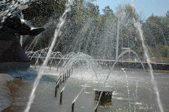 公園里的噴泉