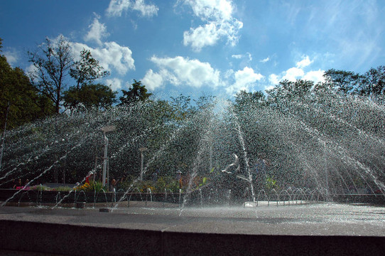 公園里的噴泉