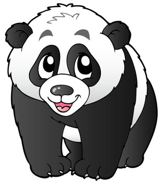 可愛的小熊貓