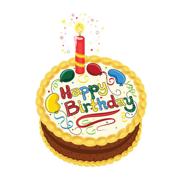 生日快樂巧克力蛋糕
