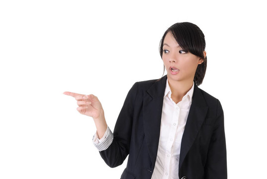 驚訝的女商人