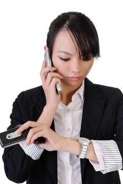 業(yè)務(wù)繁忙的女人
