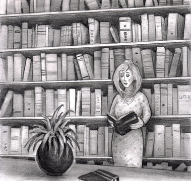 圖書館婦女讀書