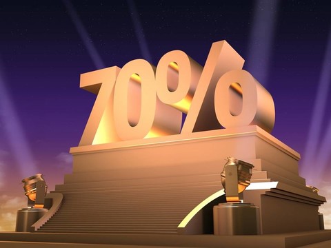 金70%