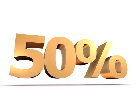 50%