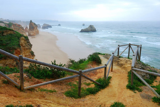 Praia da Rocha；阿爾加維；葡萄牙