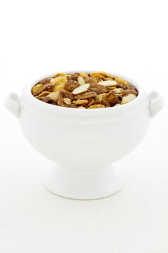 美味的巧克力堅(jiān)果或麥片