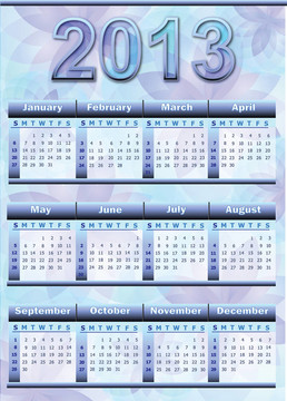 日歷2013