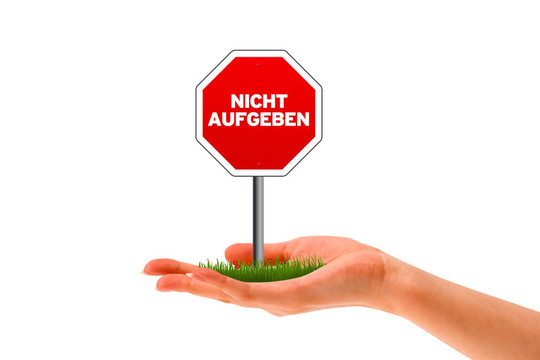 不aufgeben