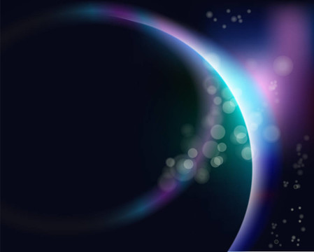 太空中的地球