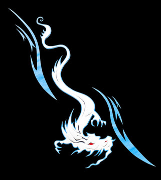 墻上的龍畫(huà)
