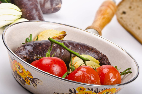 krupniok傳統(tǒng)血香腸在波蘭美食