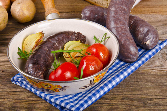 krupniok傳統(tǒng)血香腸在波蘭美食