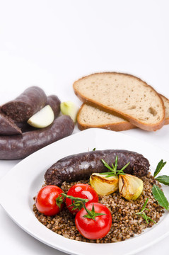 krupniok傳統(tǒng)血香腸在波蘭美食