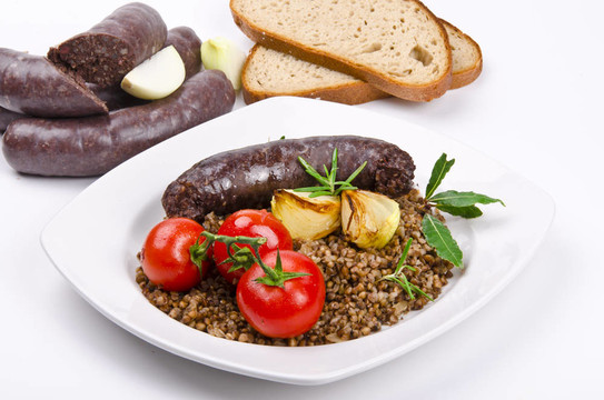 krupniok傳統(tǒng)血香腸在波蘭美食