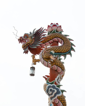 中國式龍雕像