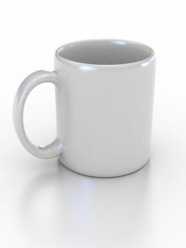 白色的空白杯